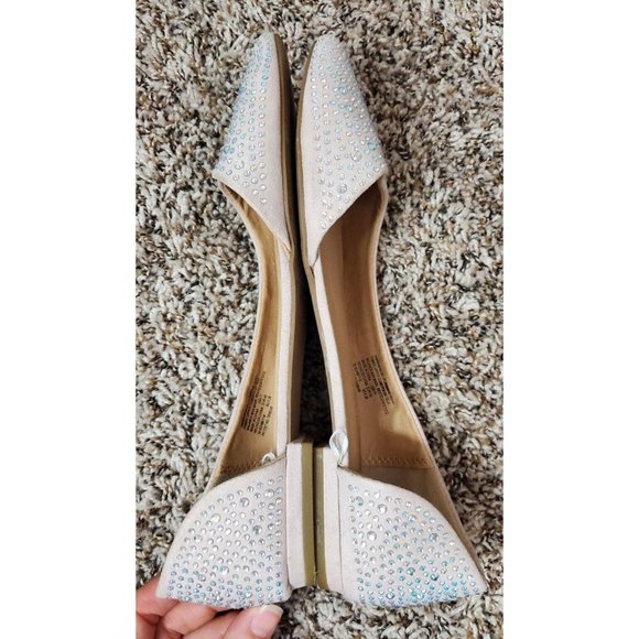 Big Buddha Sparkly Pink Pointed Toe Slip On Flats Sz 11 - Picture 6 of 10